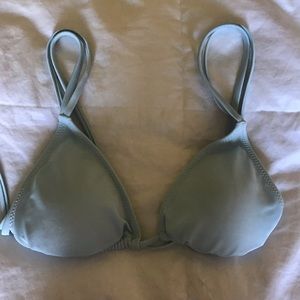 Medium light blue bathing suit top